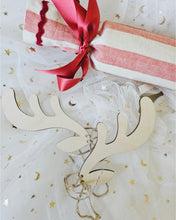 Load image into Gallery viewer, Reindeer Antlers | Tie On Christmas Reindeer Basket Accessory