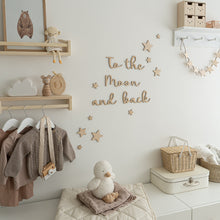 Load image into Gallery viewer, To The Moon and Back Nursery Wall Art