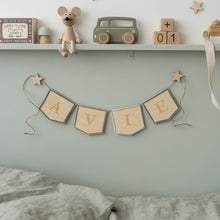 Load image into Gallery viewer, Personalised Wooden Bunting