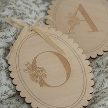 Load image into Gallery viewer, Floral Letter Plaque