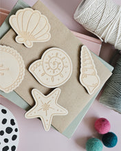 Load image into Gallery viewer, Seashell Wooden Decal Set