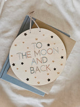 Load image into Gallery viewer, Nursery To The Moon Wall Hanging