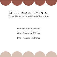 Load image into Gallery viewer, Wooden Clam Shell Wall Art