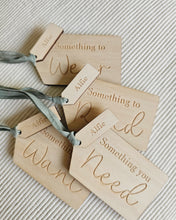 Load image into Gallery viewer, Christmas Wooden Gift Tag Set