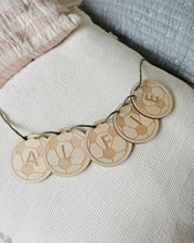 Load image into Gallery viewer, Wooden Personalised Football Bunting