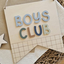 Load image into Gallery viewer, Boys Club Wall Hanging