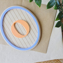 Load image into Gallery viewer, Striped Letter Plaque – Personalised Monogram