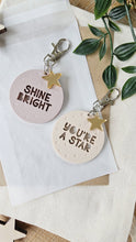 Load image into Gallery viewer, Teacher Gift Star Keyring – Shine Bright or You’re a Star