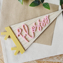 Load image into Gallery viewer, Personalised Stripe Pennant Sign