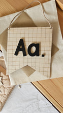 Load image into Gallery viewer, Personalised Chequered Initial Banner