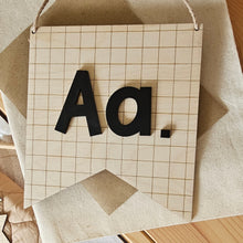 Load image into Gallery viewer, Personalised Chequered Initial Banner