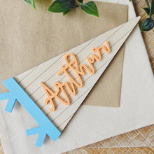 Load image into Gallery viewer, Personalised Stripe Pennant Sign
