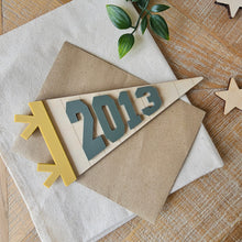Load image into Gallery viewer, Custom Year Pennant Flag