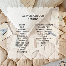 Load image into Gallery viewer, Striped Letter Plaque – Personalised Monogram