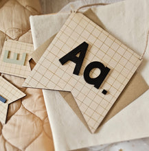 Load image into Gallery viewer, Personalised Chequered Initial Banner
