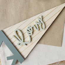 Load image into Gallery viewer, Personalised Stripe Pennant Sign
