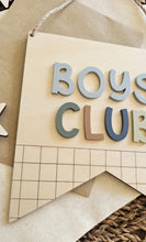 Load image into Gallery viewer, Boys Club Wall Hanging