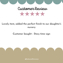 Load image into Gallery viewer, Story Time Wooden Wall Sign Quote