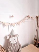 Load image into Gallery viewer, Wooden Pennant and Bead Garland - Children's Bedroom Decoration