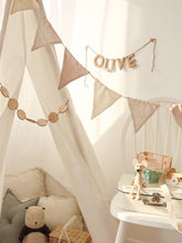 Load image into Gallery viewer, Wooden Circle Bunting Child's Bedroom Decoration