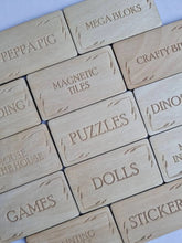 Load image into Gallery viewer, Toy Storage Labels - Leaf Design