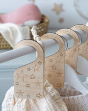 Load image into Gallery viewer, Wooden Baby Hanger Set