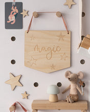 Load image into Gallery viewer, Wooden Magic Wall Banner