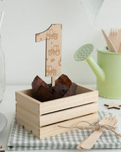 Load image into Gallery viewer, Farm Theme Wooden Number Cake Topper
