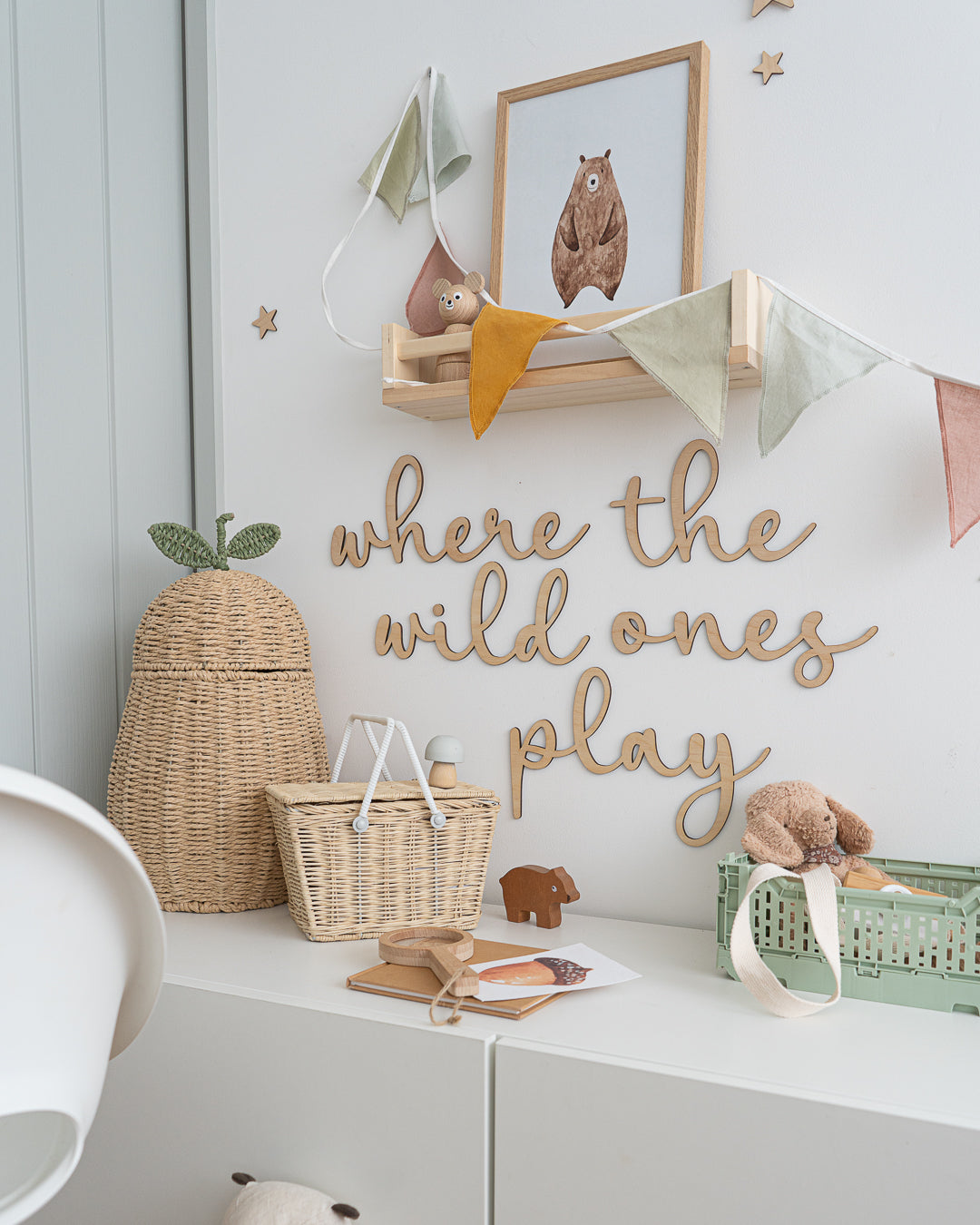 Where The Wild Ones Play Wooden Wall Sign