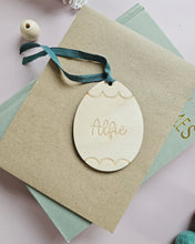 Load image into Gallery viewer, Wooden Personalised Easter Gift Tag
