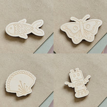 Load image into Gallery viewer, Kids Wooden Wall Hooks
