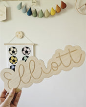 Load image into Gallery viewer, Wooden Engraved Children&#39;s Name Sign
