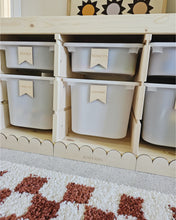 Load image into Gallery viewer, Wooden Scallop Decorative Trims for Toy Storage Unit
