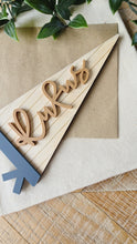 Load image into Gallery viewer, Personalised Stripe Pennant Sign
