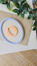 Load image into Gallery viewer, Striped Letter Plaque – Personalised Monogram
