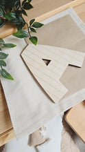 Load image into Gallery viewer, Striped Wooden Letter
