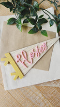 Load image into Gallery viewer, Personalised Stripe Pennant Sign
