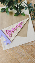 Load image into Gallery viewer, Personalised Stripe Pennant Sign
