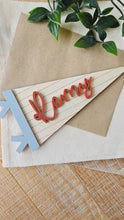 Load image into Gallery viewer, Personalised Stripe Pennant Sign
