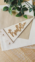 Load image into Gallery viewer, Personalised Stripe Pennant Sign
