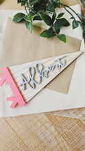 Load image into Gallery viewer, Personalised Stripe Pennant Sign
