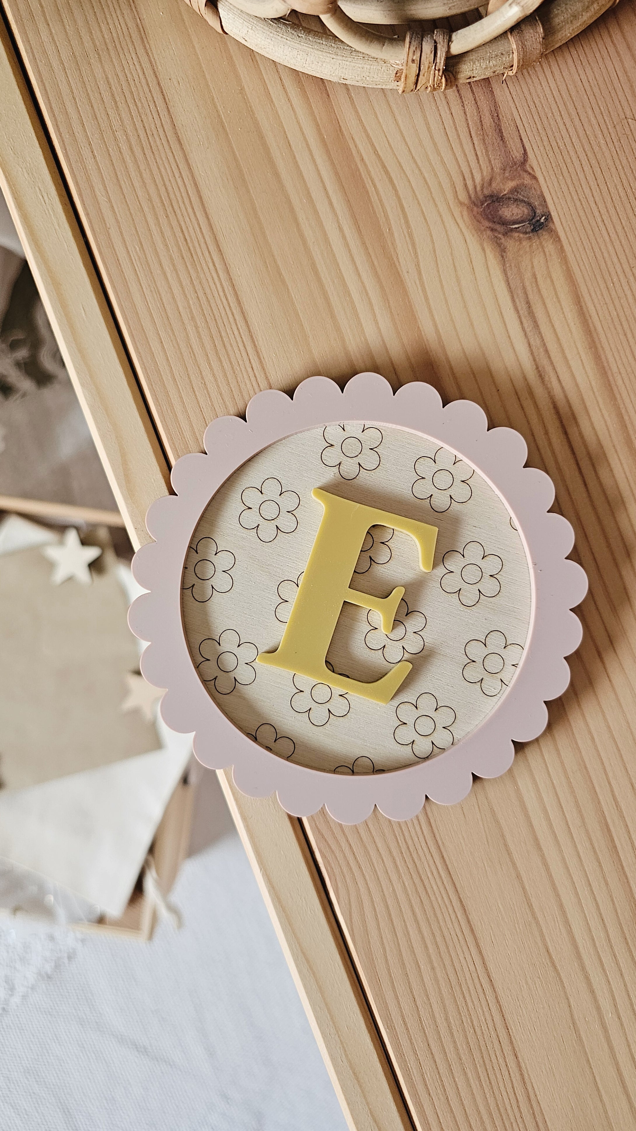 Personalised Scallop Letter Plaque