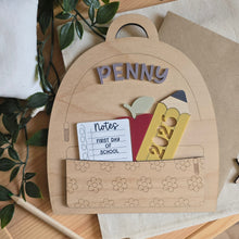 Load image into Gallery viewer, First Day of School Sign- Floral
