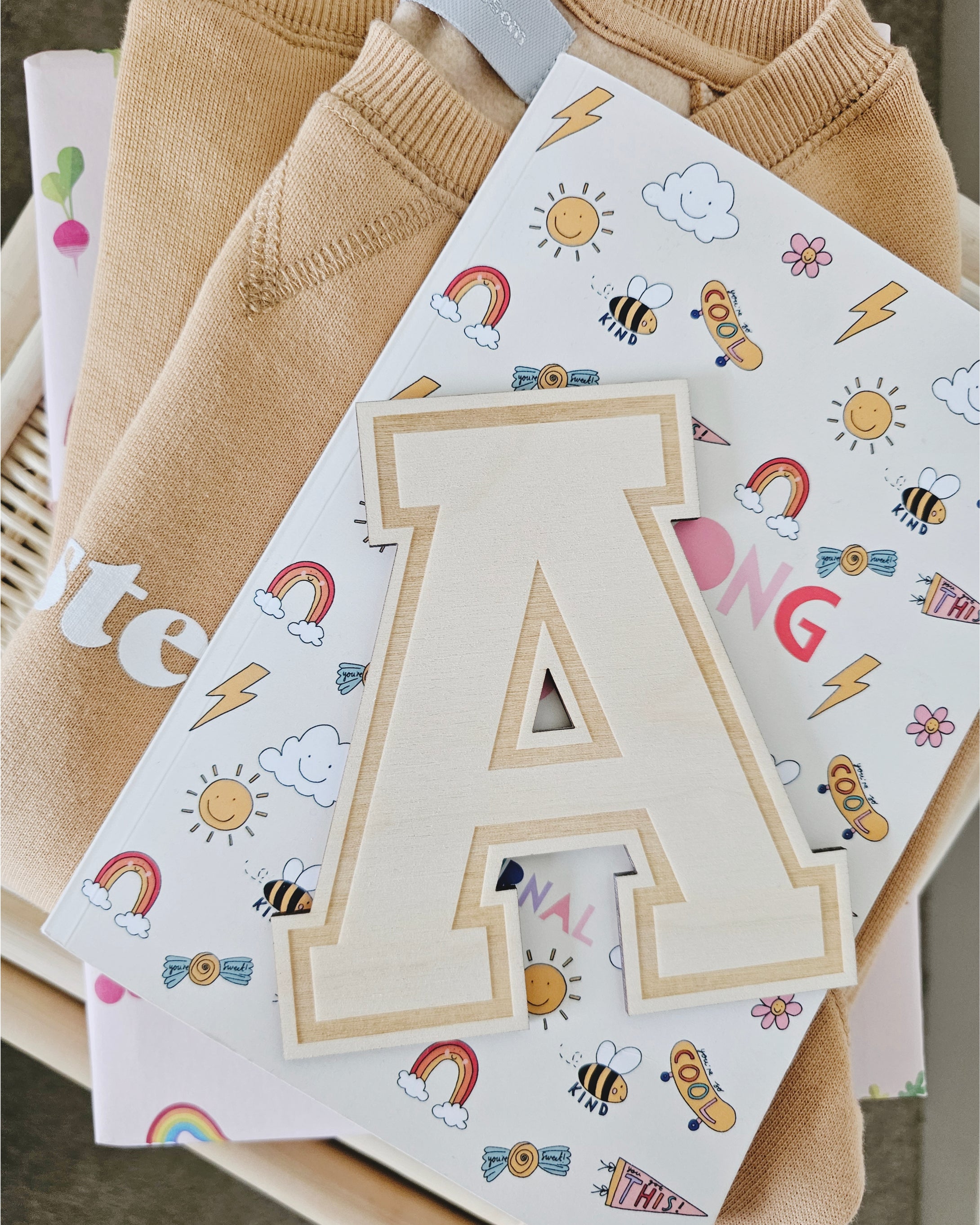 Varsity Letter Wooden Wall Sign