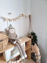 Load image into Gallery viewer, Wooden Pennant and Bead Garland - Children&#39;s Bedroom Decoration
