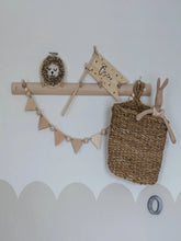 Load image into Gallery viewer, Wooden Pennant and Bead Garland - Children&#39;s Bedroom Decoration
