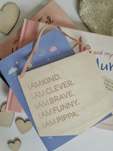 Load image into Gallery viewer, Positive Affirmation Wooden Wall Hanging
