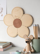 Load image into Gallery viewer, Wooden Wall Flower Decoration - Personalised
